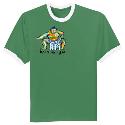 Banzuke-gai Colour Men's Ringer T Shirt Thumbnail